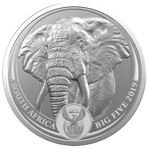 Silber Elefant 1 oz - Big Five Serie II 2021
