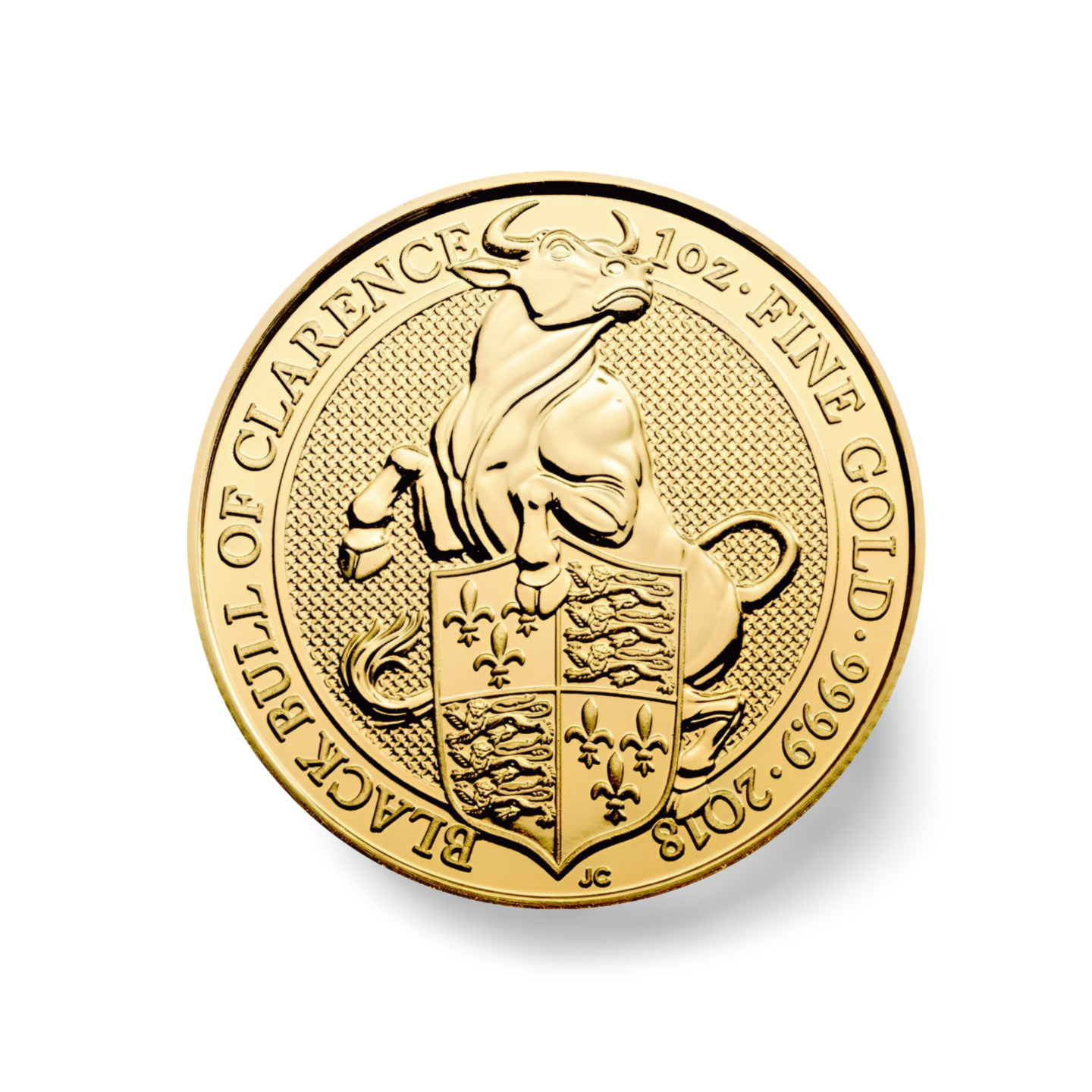 1 oz Goldmünze Serie The Queen´s Beasts - Black Bull of Clarence 2018